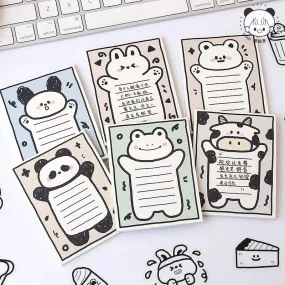 Cute Milk White Rabbit Series Sticky Note And Notepad
