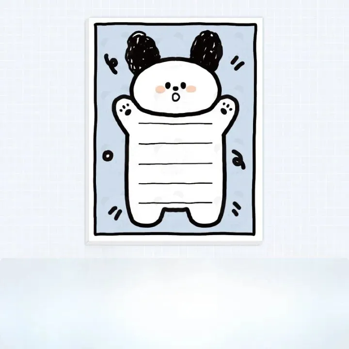 Cute Milk White Rabbit Series Sticky Note And Notepad