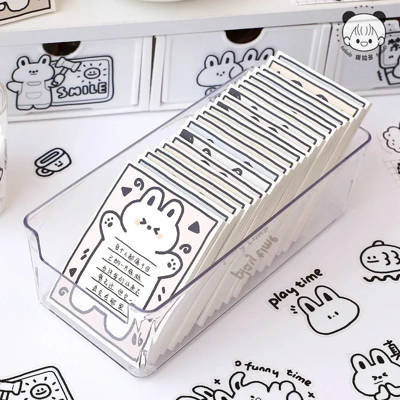 Cute Milk White Rabbit Series Sticky Note And Notepad