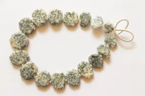 Dendrite Opal gemstone Crown cut beads