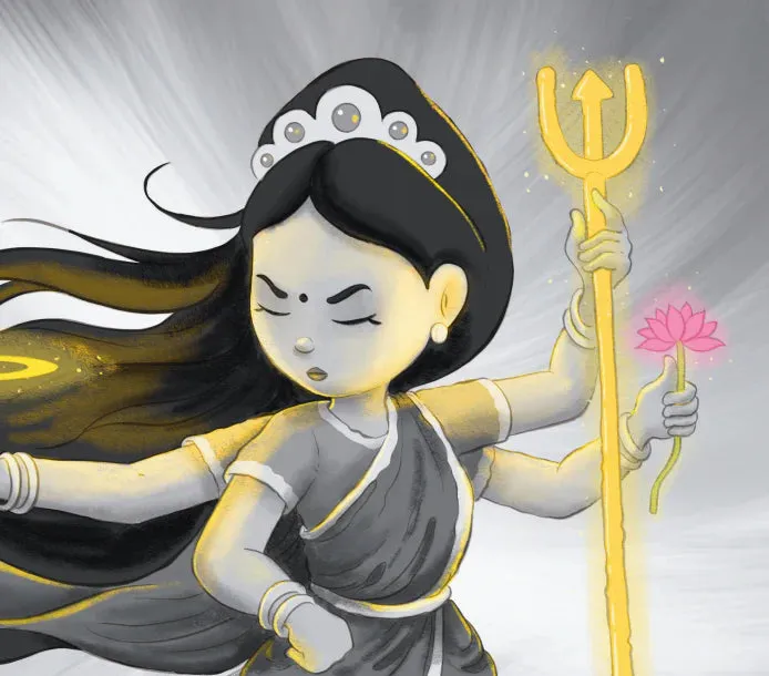 Durga and the Mean Demon