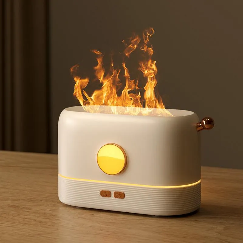 Flame Humidifier: 2-in-1 Fragrance Diffuser & Night Light