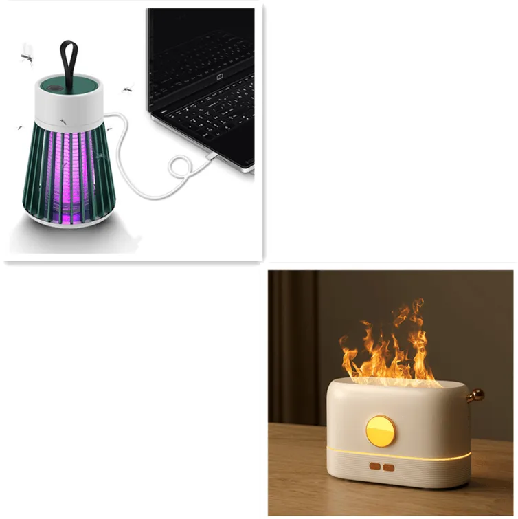 Flame Humidifier: 2-in-1 Fragrance Diffuser & Night Light