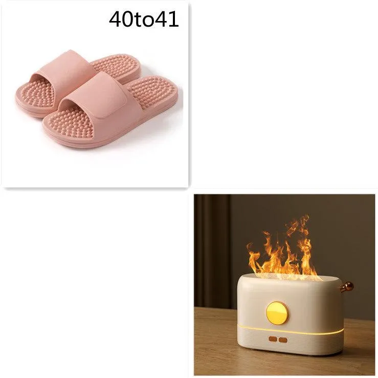 Flame Humidifier: 2-in-1 Fragrance Diffuser & Night Light
