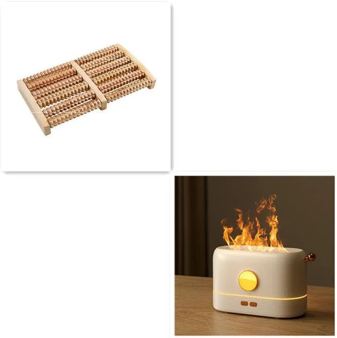 Flame Humidifier: 2-in-1 Fragrance Diffuser & Night Light