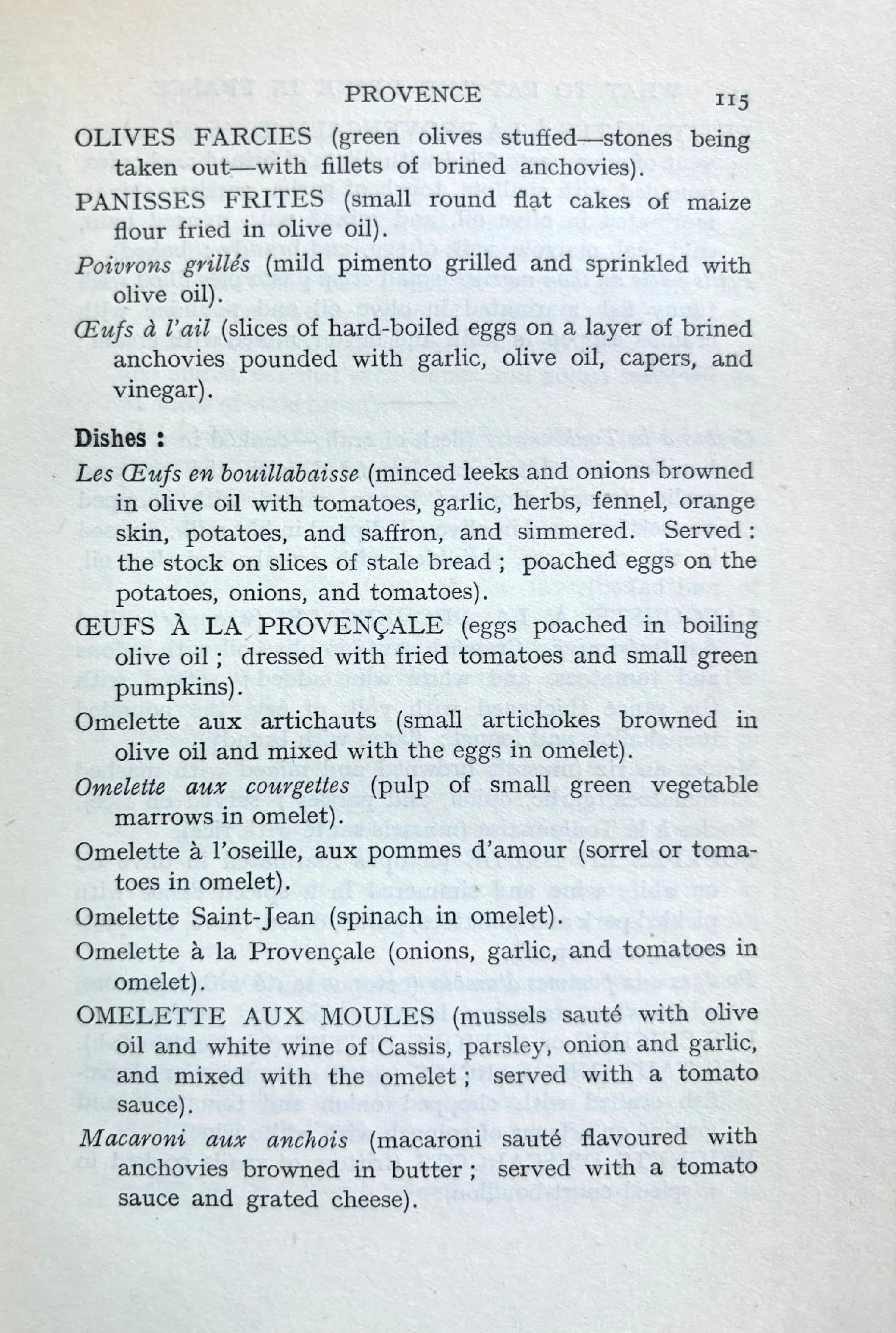 (French) Austin de Croze. What to Eat & Drink in France; A Guide to the Characteristic Recipes & Wines of each French Province
