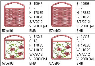 Hibiscus All In The Hoop Mobile Phone Covers and Eyeglass Pouches