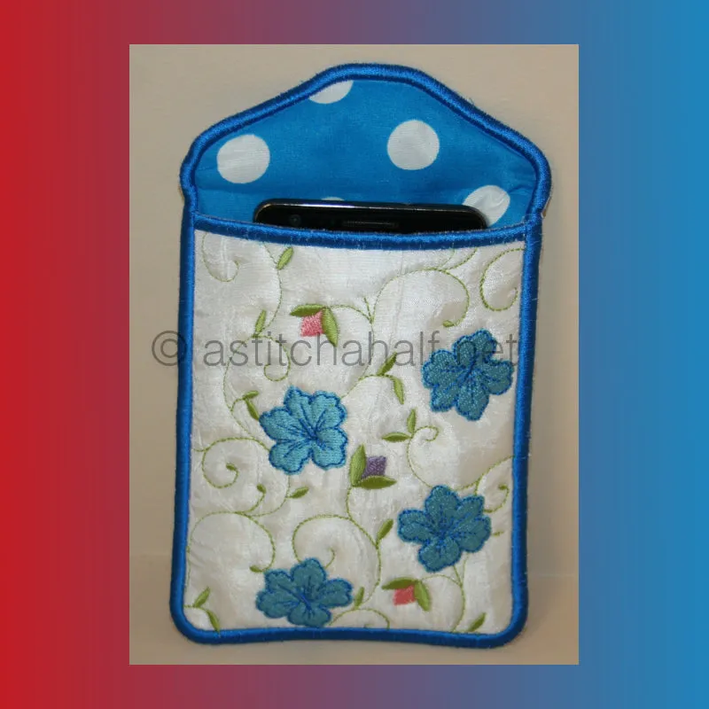 Hibiscus All In The Hoop Mobile Phone Covers and Eyeglass Pouches