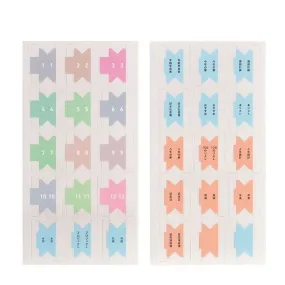 Kokuyo Jibun Techo Index Tabs A5 Slim B6 Slim JG1 | MULTI Color