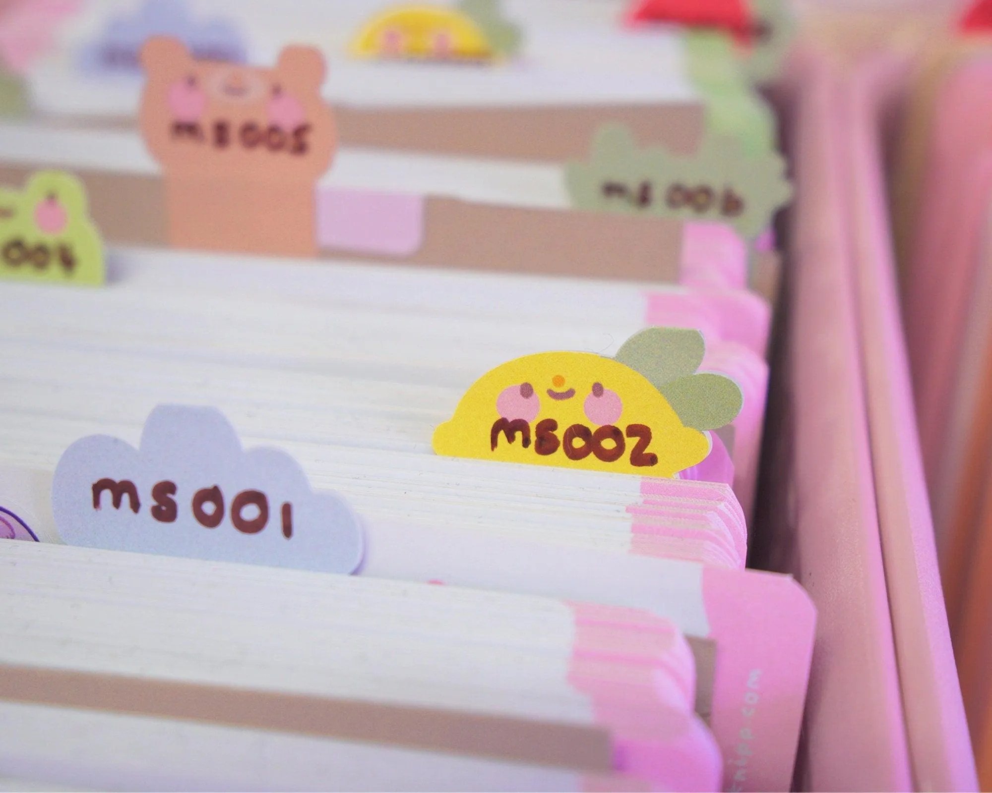 Lemon Index Tab Stickers | Cute A5 Planner Tabs for Organisation | Katnipp Stationery | ID003