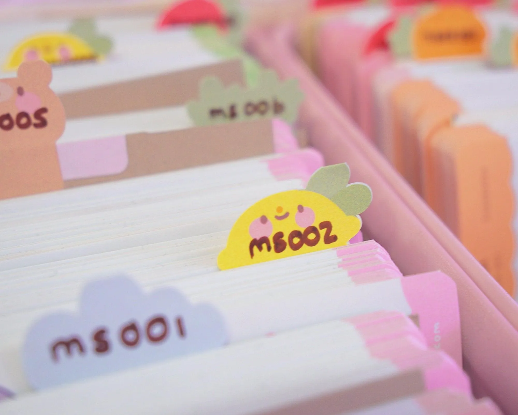Lemon Index Tab Stickers | Cute A5 Planner Tabs for Organisation | Katnipp Stationery | ID003
