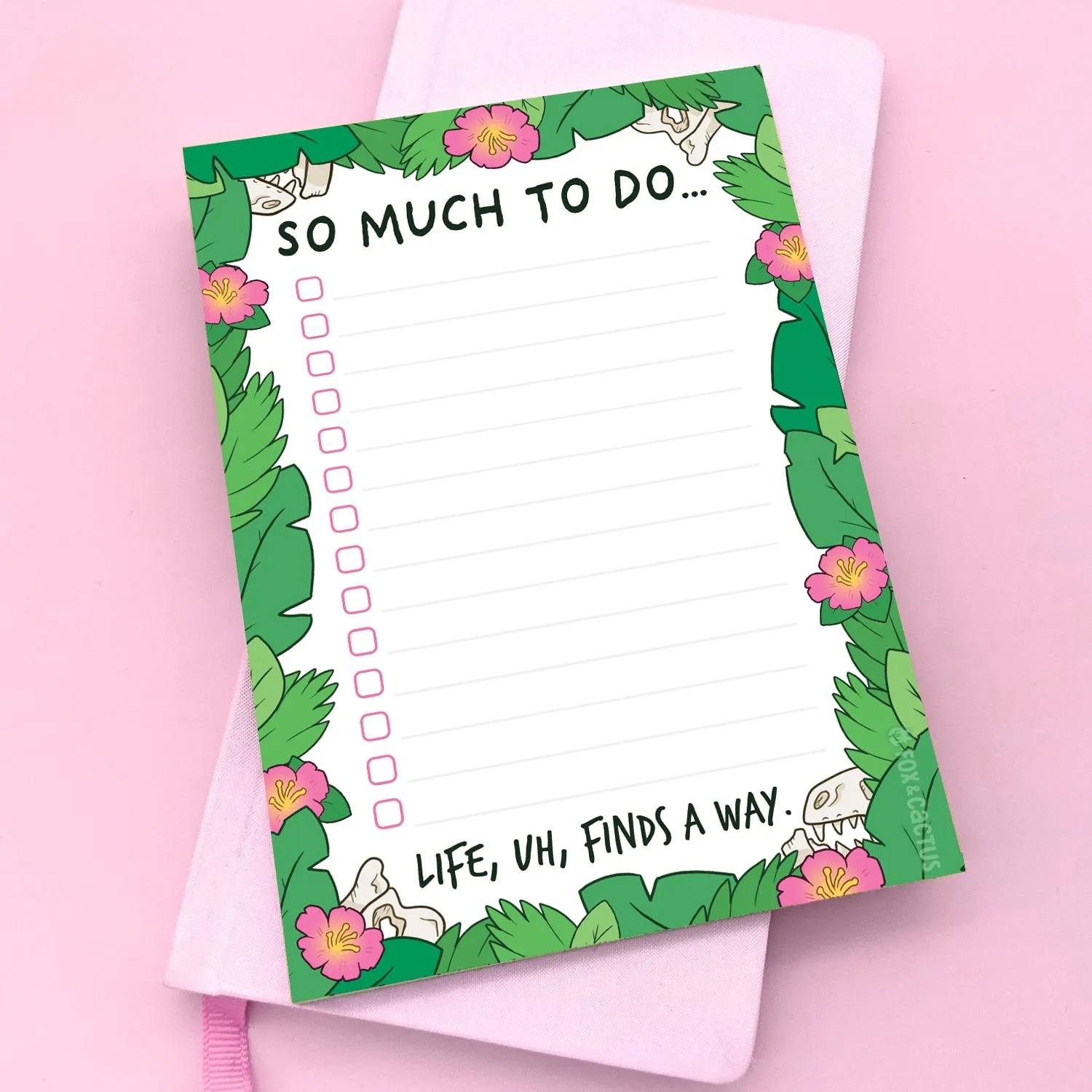 Life Finds A Way A6 (4x6) Notepad