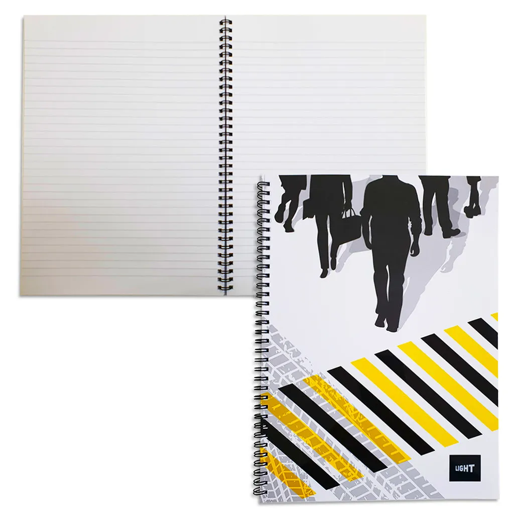 LIGHT® SPIRAL SOFT COVER NOTEBOOK A4, 100SHEETS