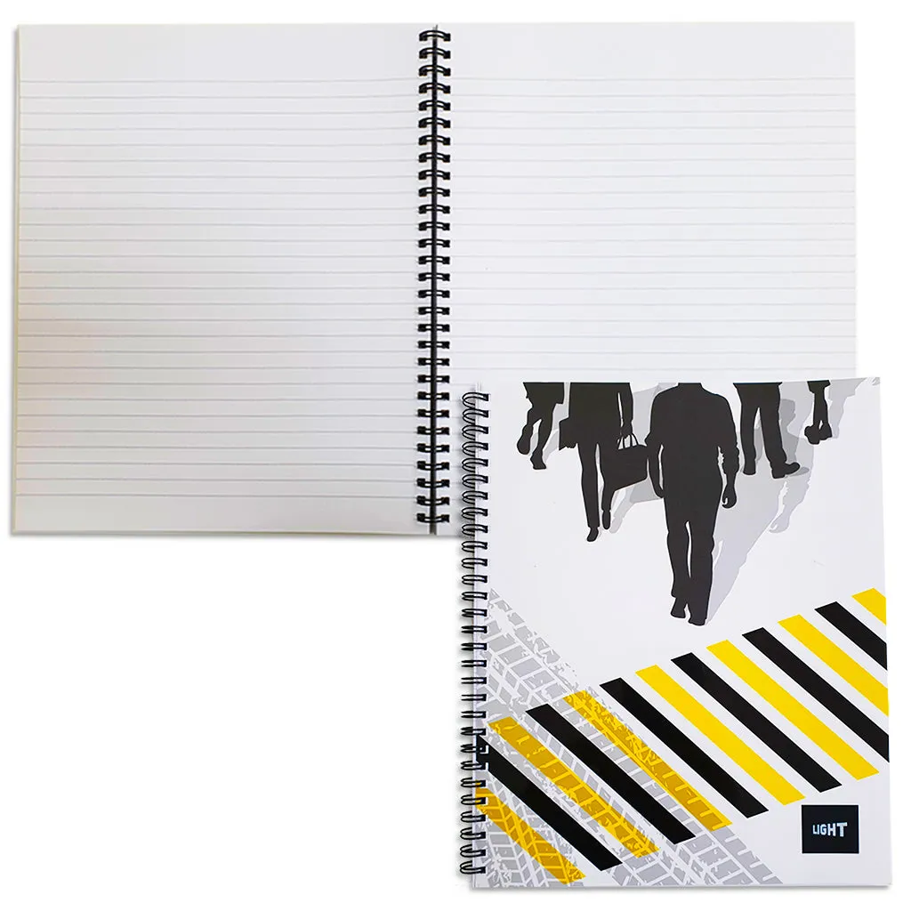 LIGHT® SPIRAL SOFT COVER NOTEBOOK - MODEL 1 100sheets