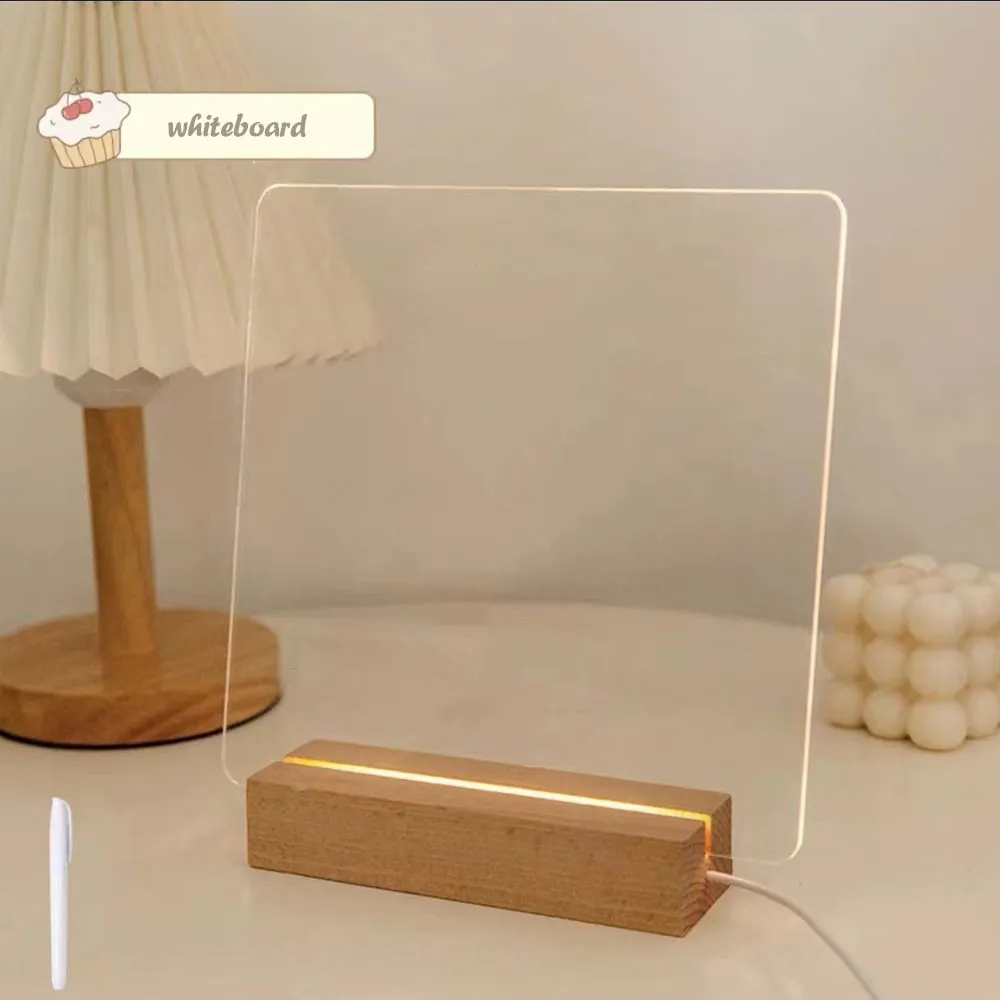 Luminous LED Acrylic Writing Note Board-USB Plugged-in