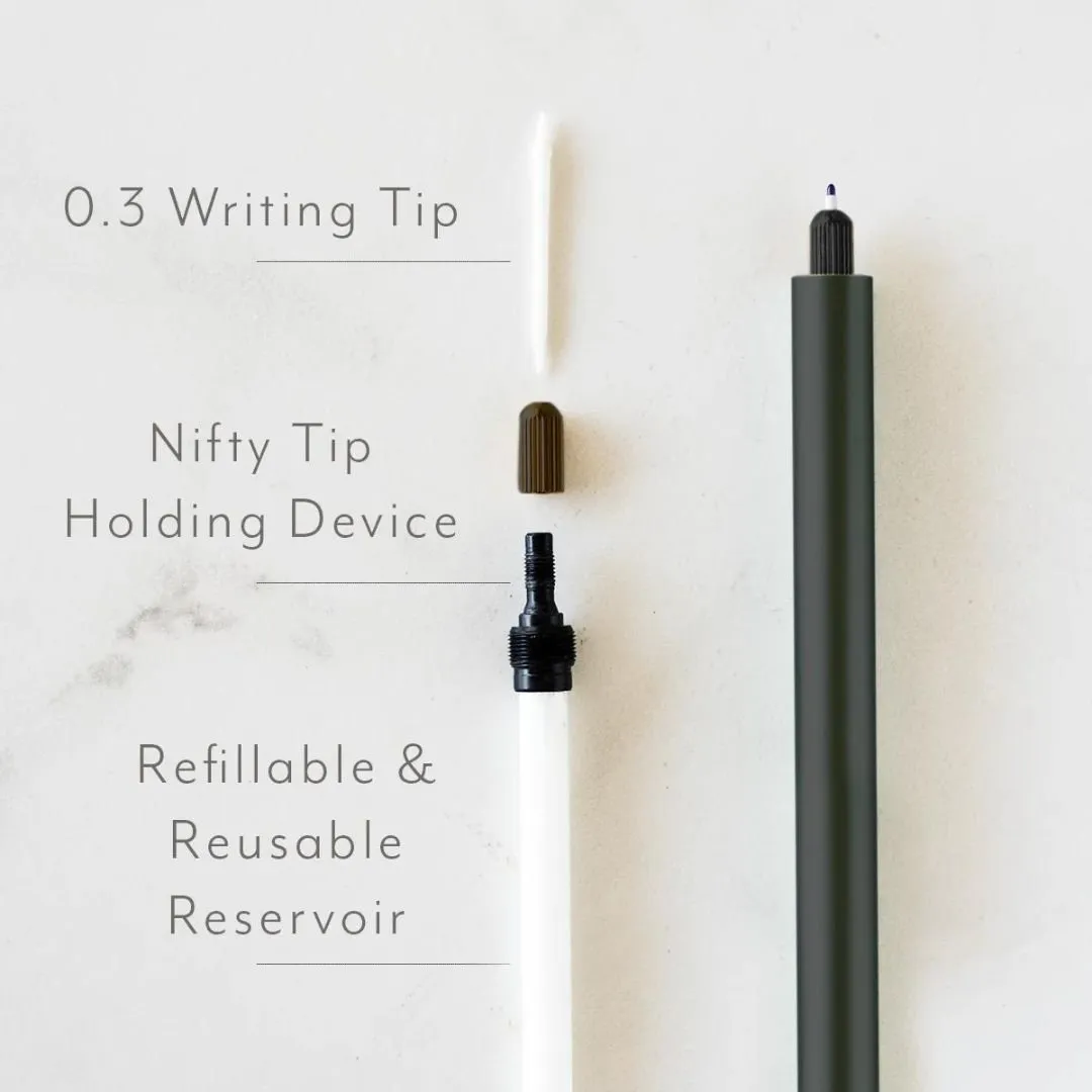Lumos Pro Black Refillable Multi-Tip Pen