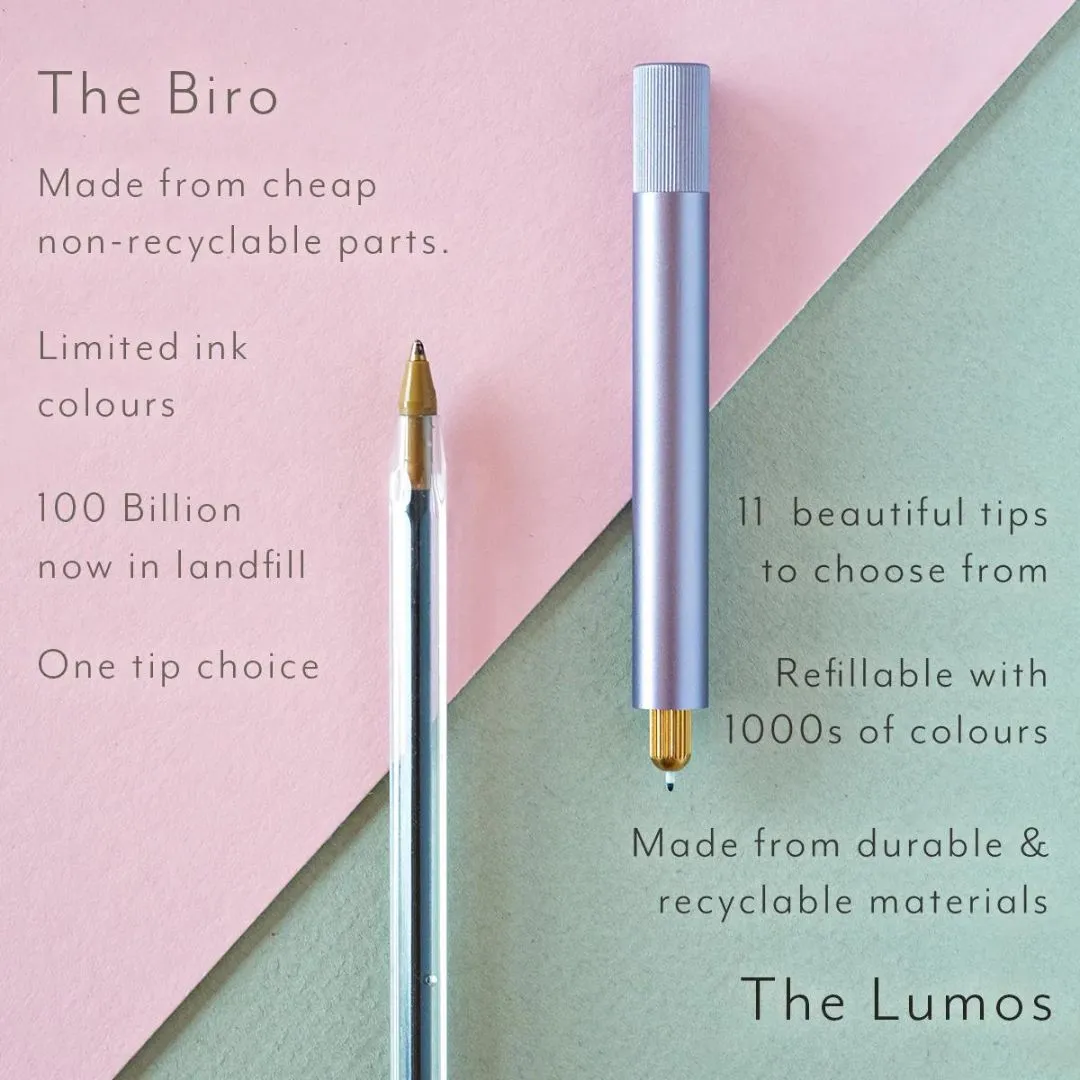 Lumos Pro Lilac Refillable Multi-Tip Pen