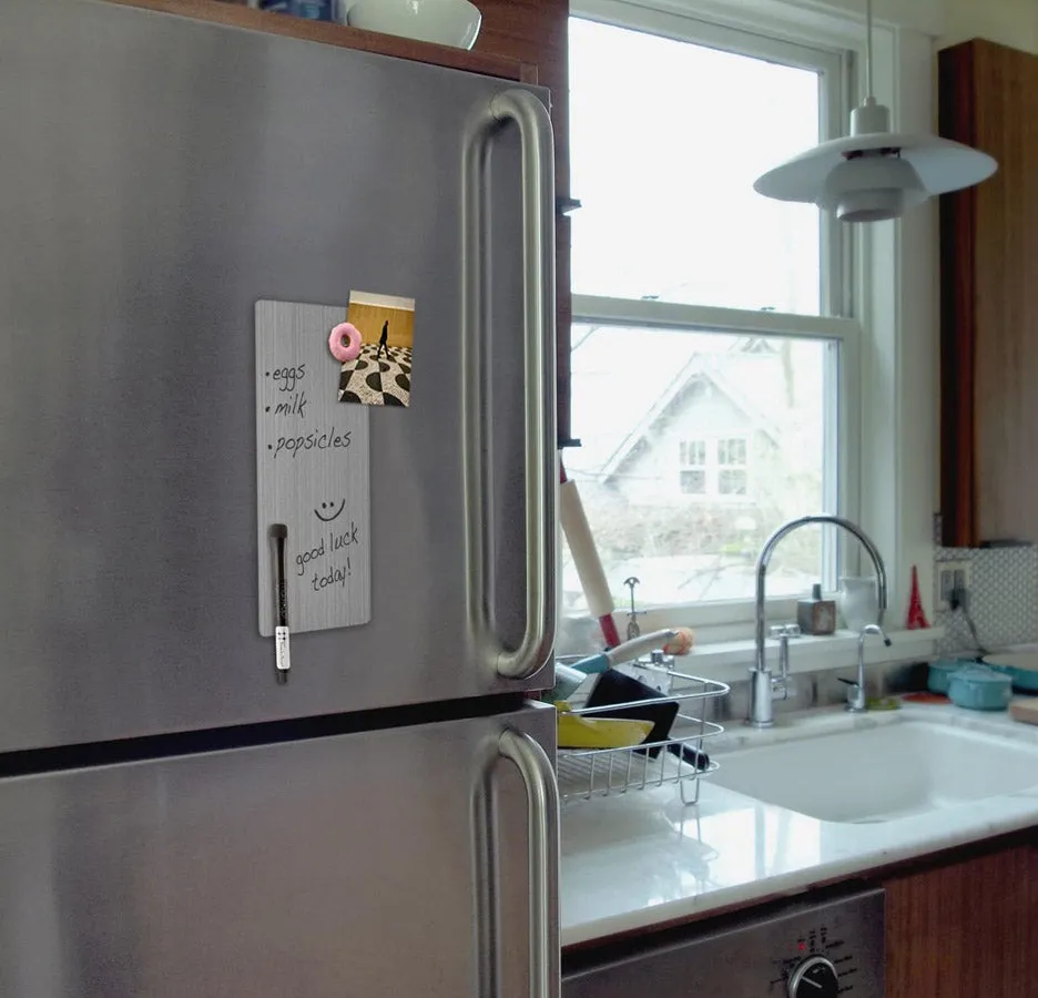 Magnetic Dry Erase Board - Silver