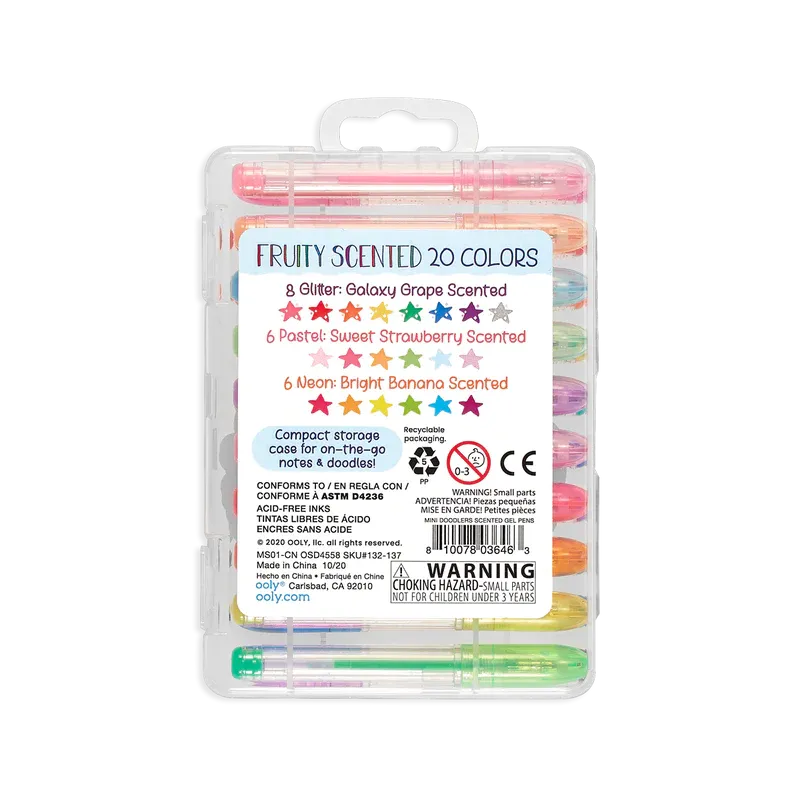 Mini Doodlers Scented Gel Pens - Set of 20