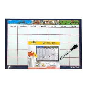 MotherWord Magnetic Dry Erase Undated Calendar