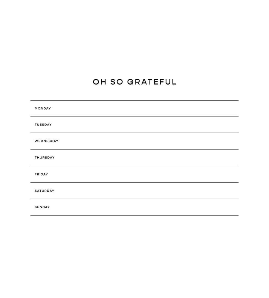 Oh So Grateful