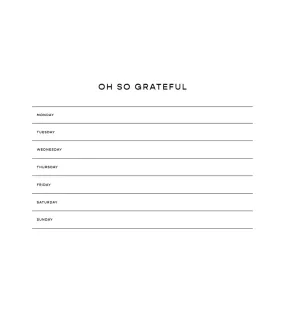 Oh So Grateful