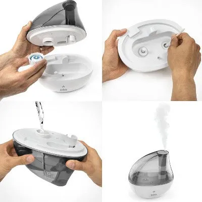 Open Box - Pure Enrichment MistAire Ultrasonic Cool Mist Humidifier Silver