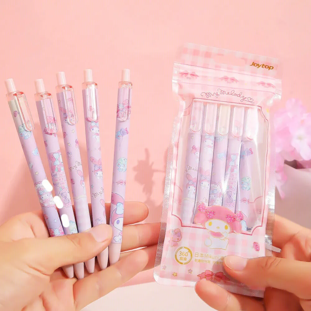 Pack of 5 My Melody Click Pen Set