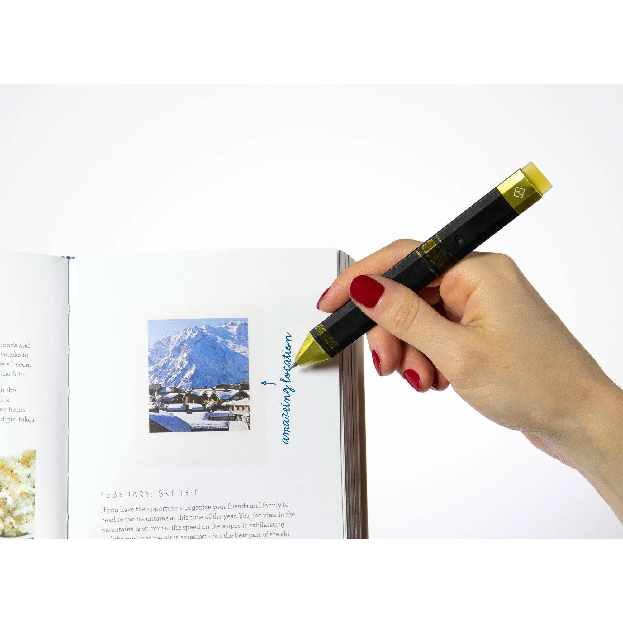 Pen Bookmark 3-in-1 with 2 Ink Refills (Black and Gold)