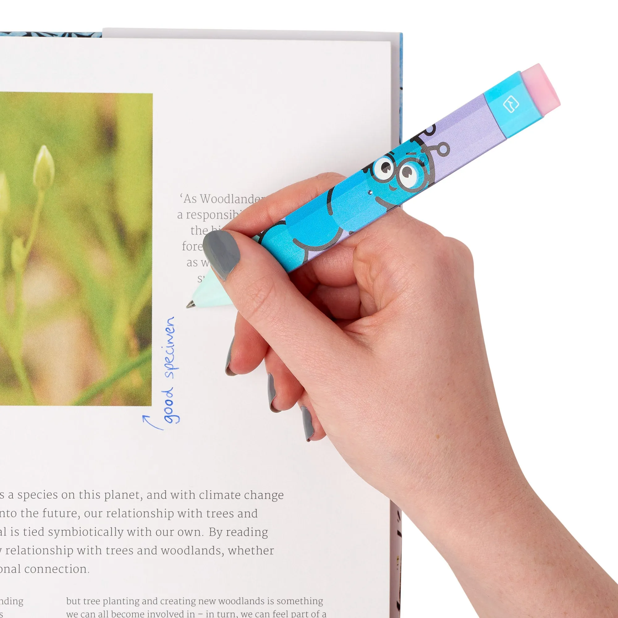 Pen Bookmark 3-in-1 with 2 Ink Refills (Bookworm)