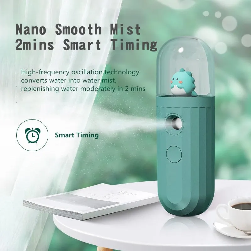Portable facial mist spray
