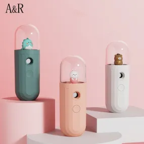 Portable facial mist spray