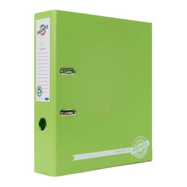 Premto A4 Lever Arch File - Caterpillar Green