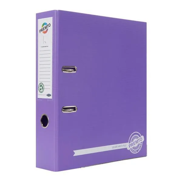 Premto A4 Lever Arch File - Grape Juice