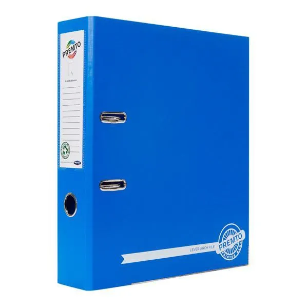 Premto A4 Lever Arch File - Printer Blue