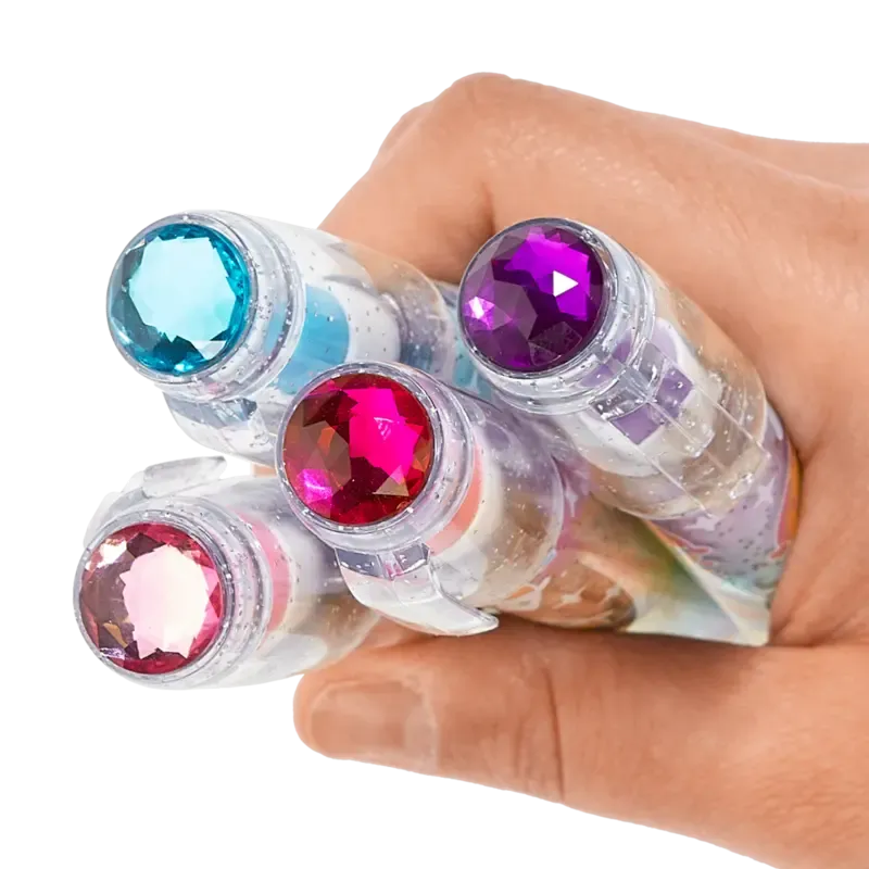 Rainbow glitter gem scented erasers