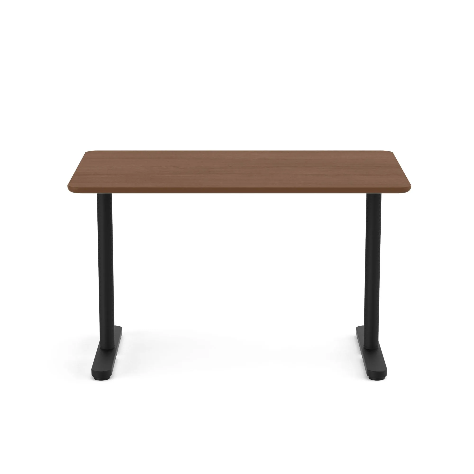 Raise Fixed Height Single Desk, Black Legs
