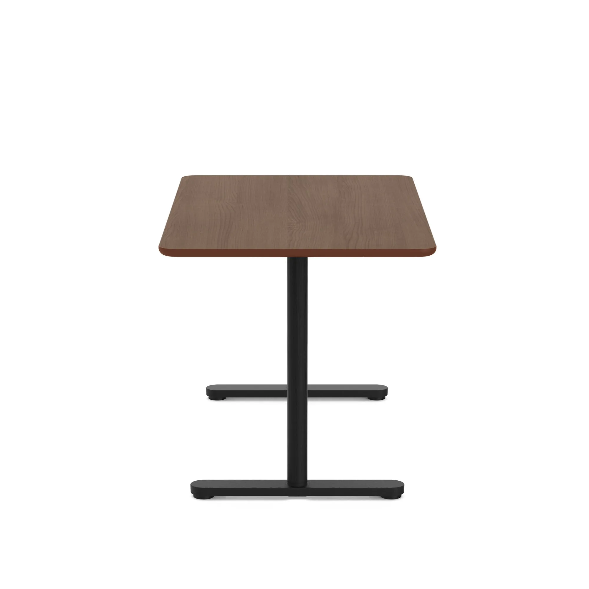 Raise Fixed Height Single Desk, Black Legs