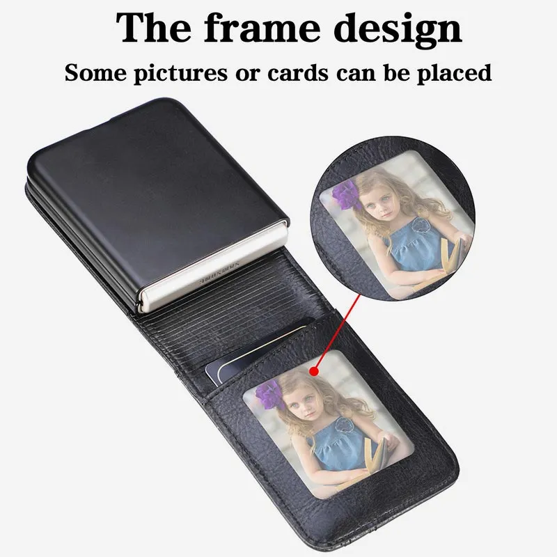 Samsung Galaxy Z Flip& Z Flip 3/4/5/6 Phone Case Leather Phone Bag with Multi-Slot
