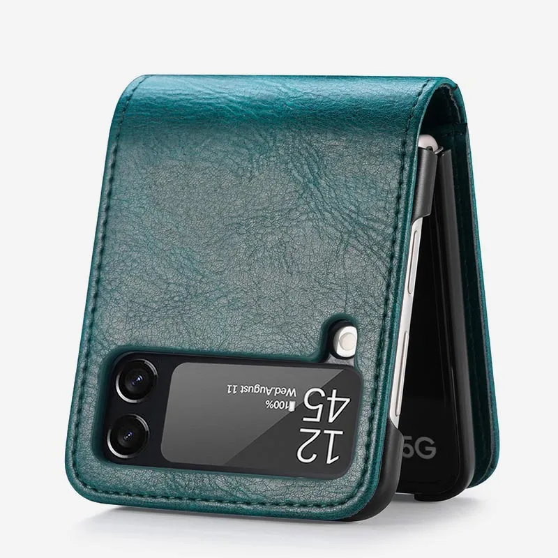 Samsung Galaxy Z Flip& Z Flip 3/4/5/6 Phone Case Leather Phone Bag with Multi-Slot