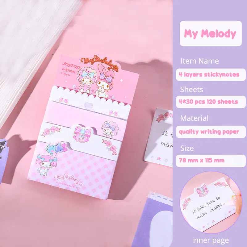 Sanrio Characters Sticky Notes Set
