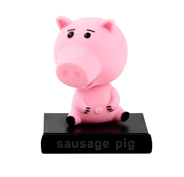 Sausage Pig Bobblehead With Mobile Holder For Cars | 13CM |