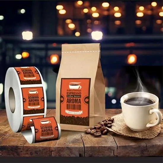 Semi-Gloss Custom Label Rolls