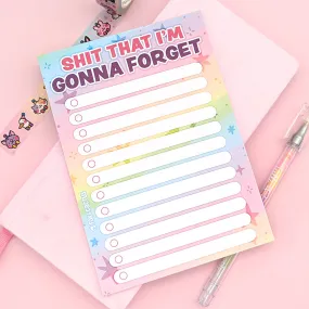 Shit I'm Gonna Forget A6 (4x6) Notepad Shit I'm Gonna Forget A6 (4x6) Notepad