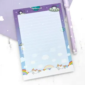 Space Cats VS. Unicorns A6 (4x6) Notepad Space Cats VS. Unicorns A6 (4x6) Notepad