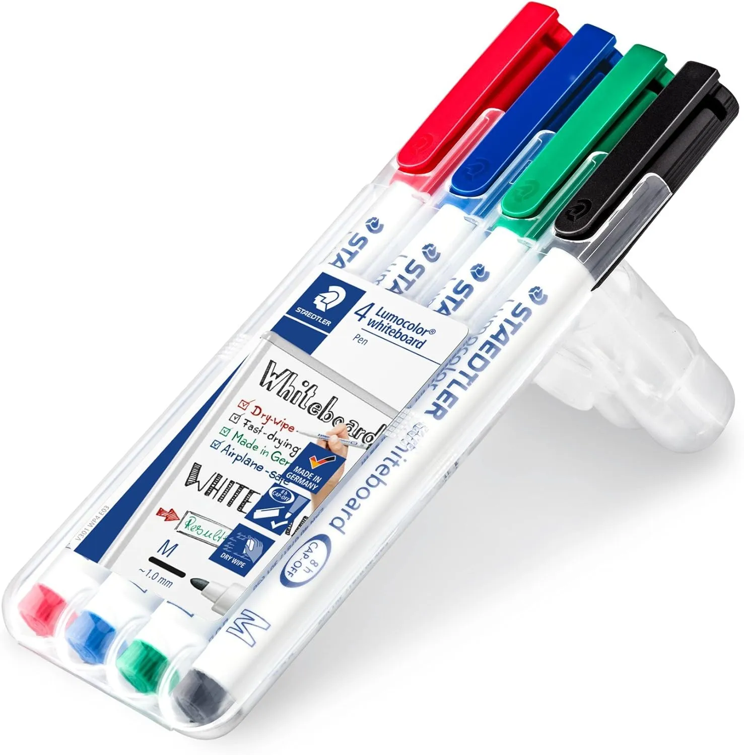 Staedtler - Lumocolor Slim Whiteboard Wallet of 4 - Assorted Colours