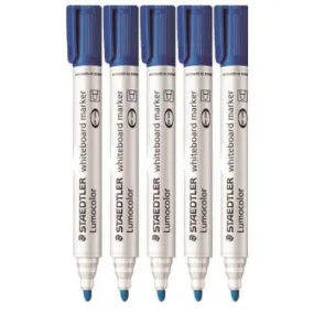 Staedtler Lumocolor Whiteboard Marker Bullet Point Blue 10pk