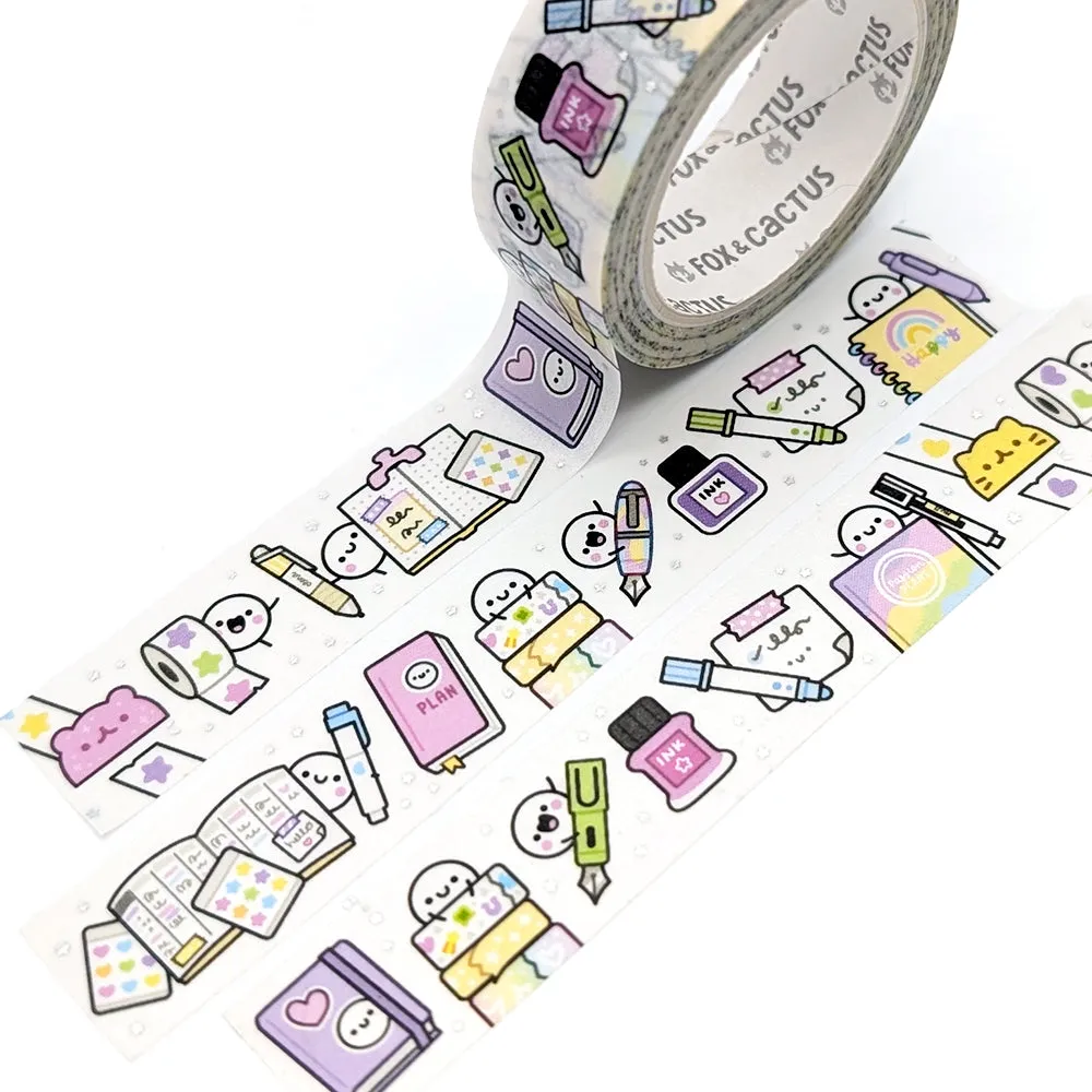 Stationery Squish Washi Tape (Holo Foil)