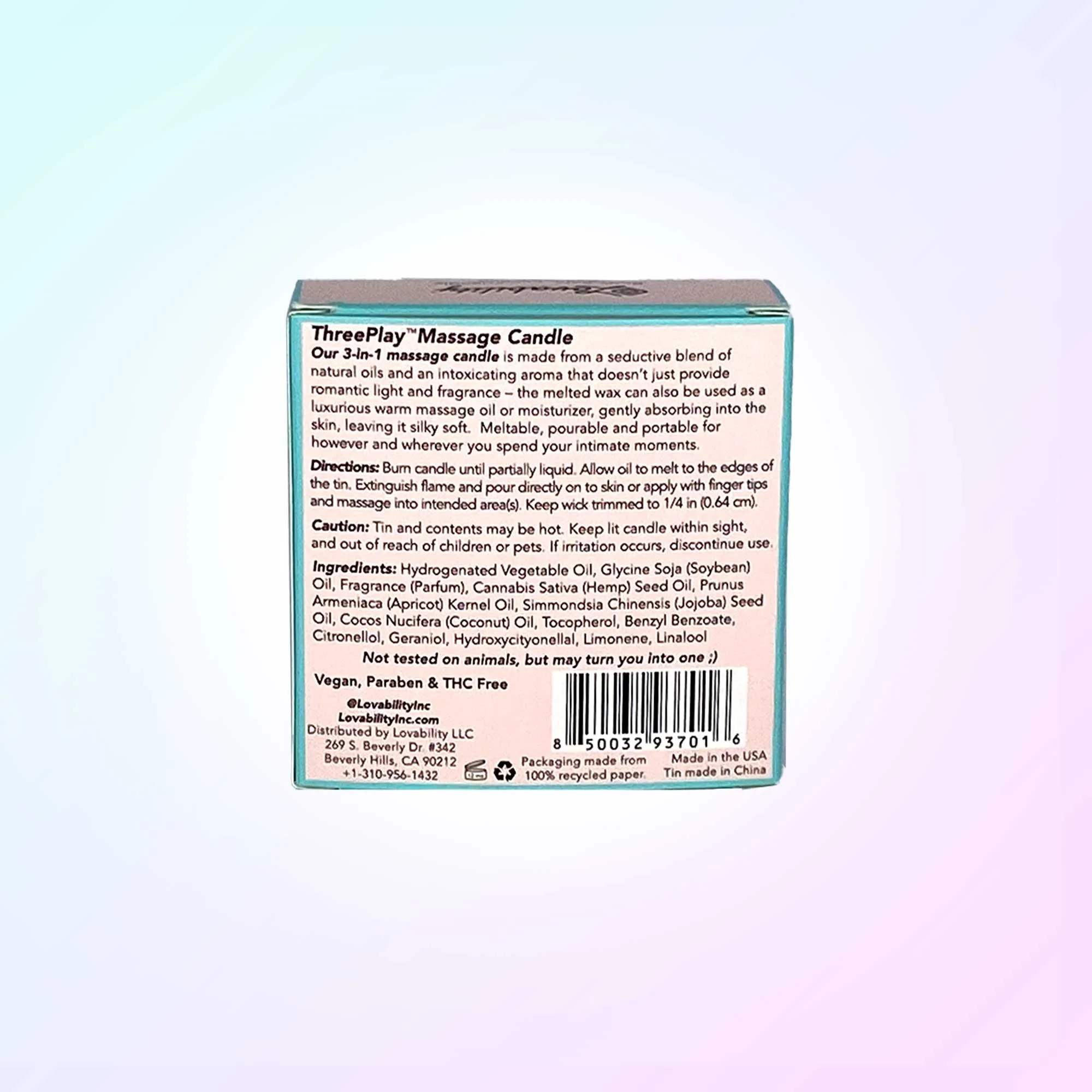 ThreePlay Massage Candle