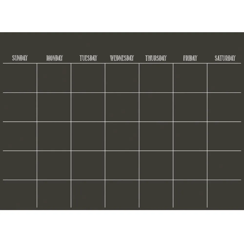 Wallpops Dry Erase Calendar 24" x 18" - Black (Ì)